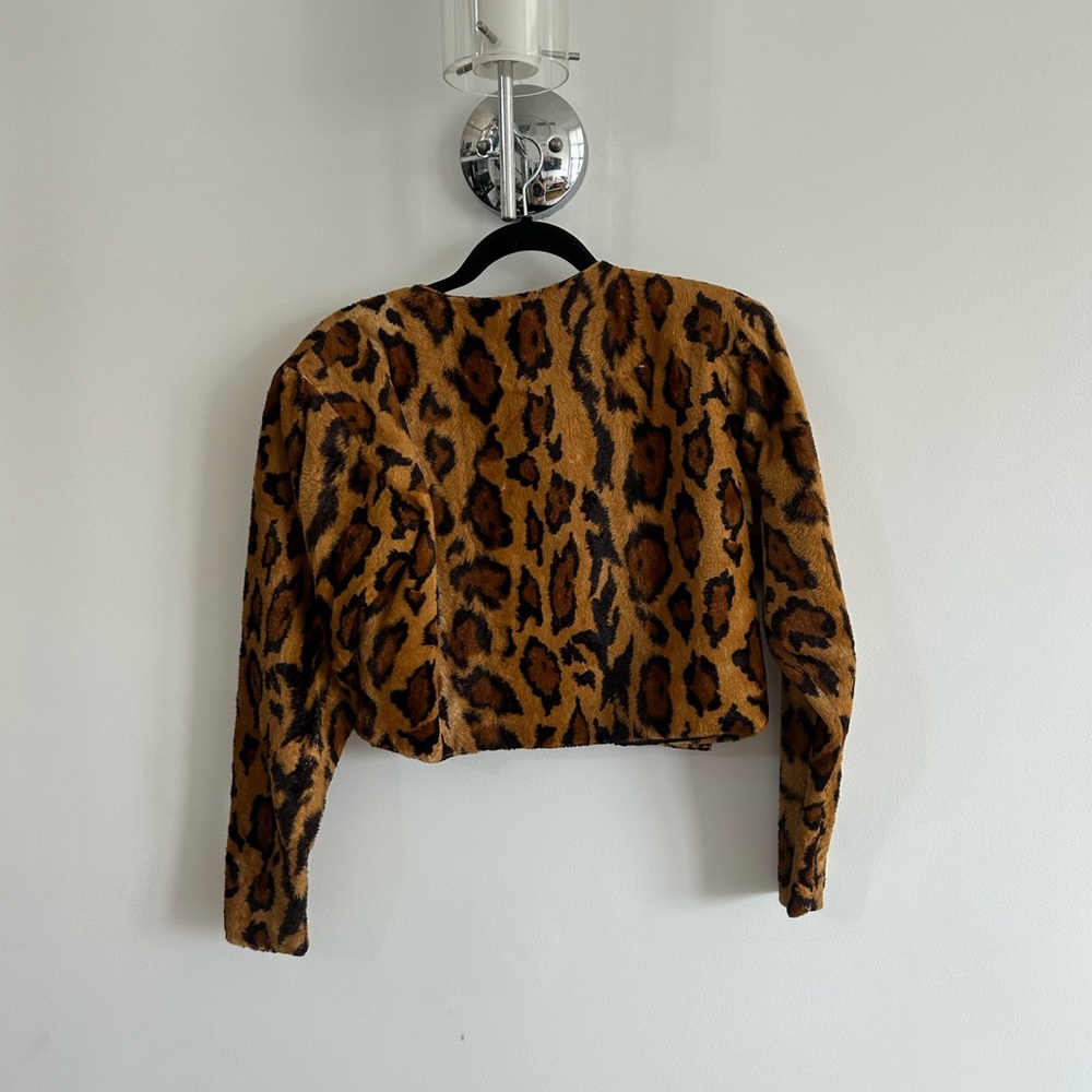 Melissa Landis Pony Hair Leopard Print Jacket - Picture 3 of 3